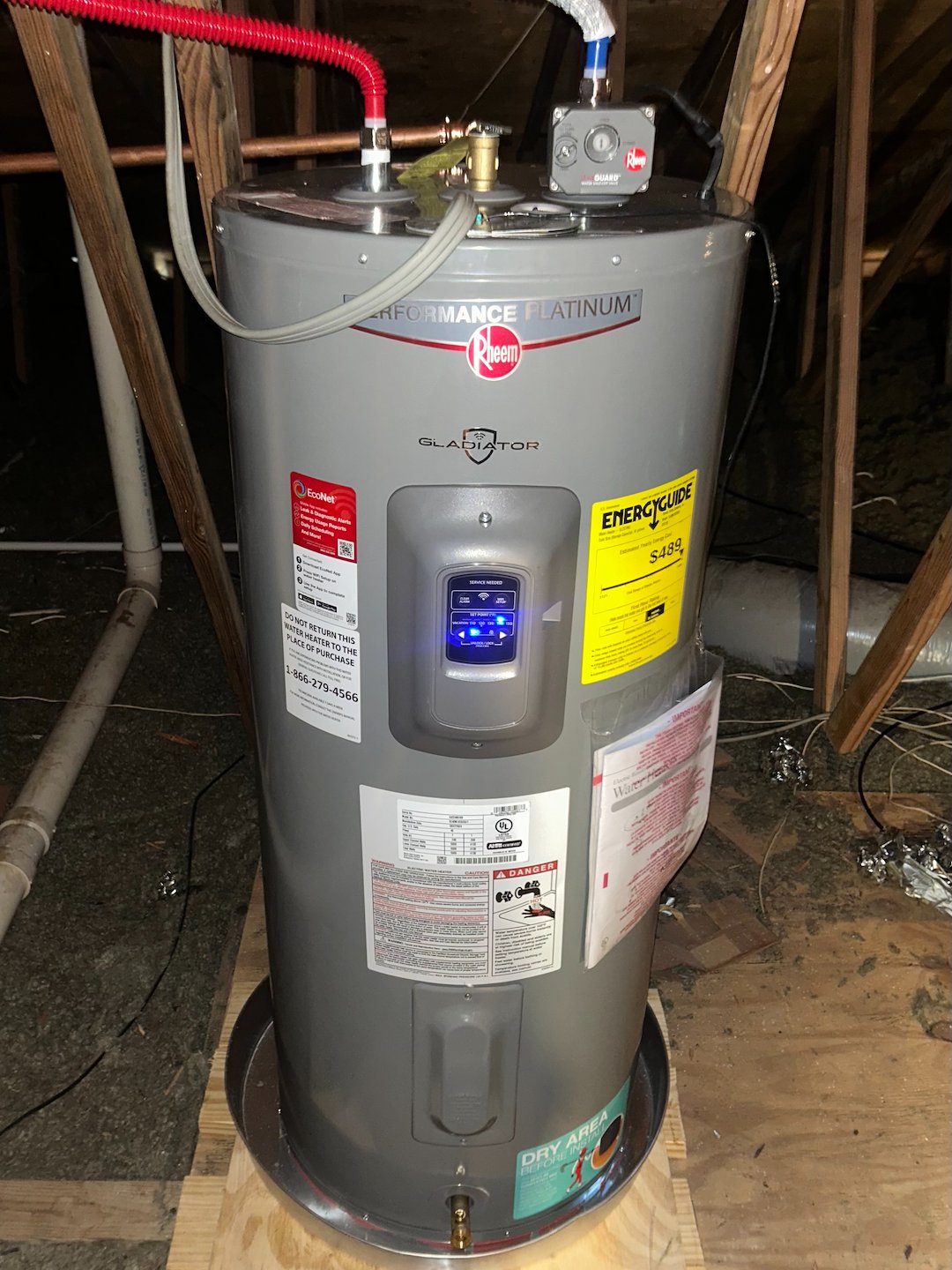 I’m A Big Fan Of The Rheem Gladiator Electric Water Heaters 